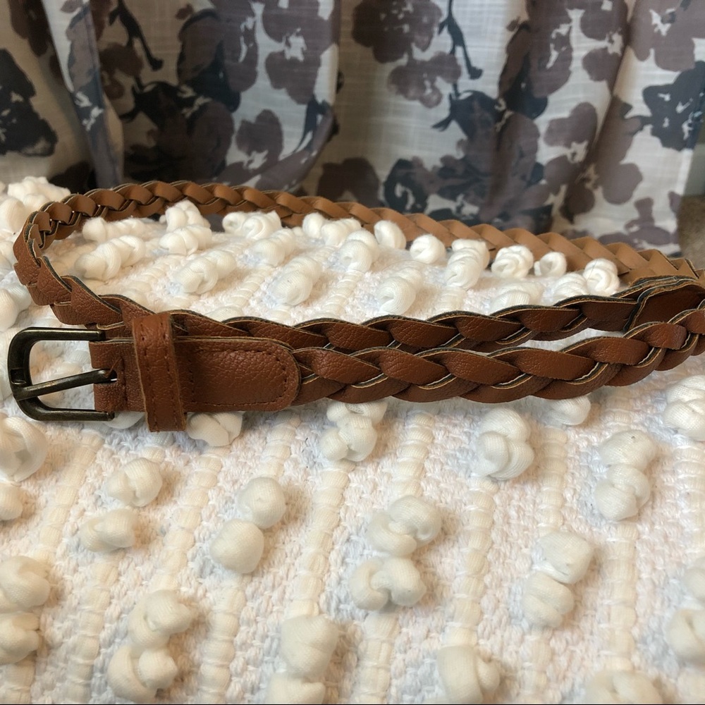 Brown Braided Belt